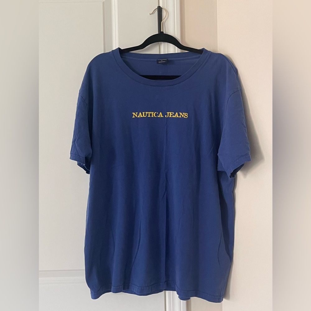 Vintage Men’s Dark Blue Nautica Jeans 100% Cotton T Shirt